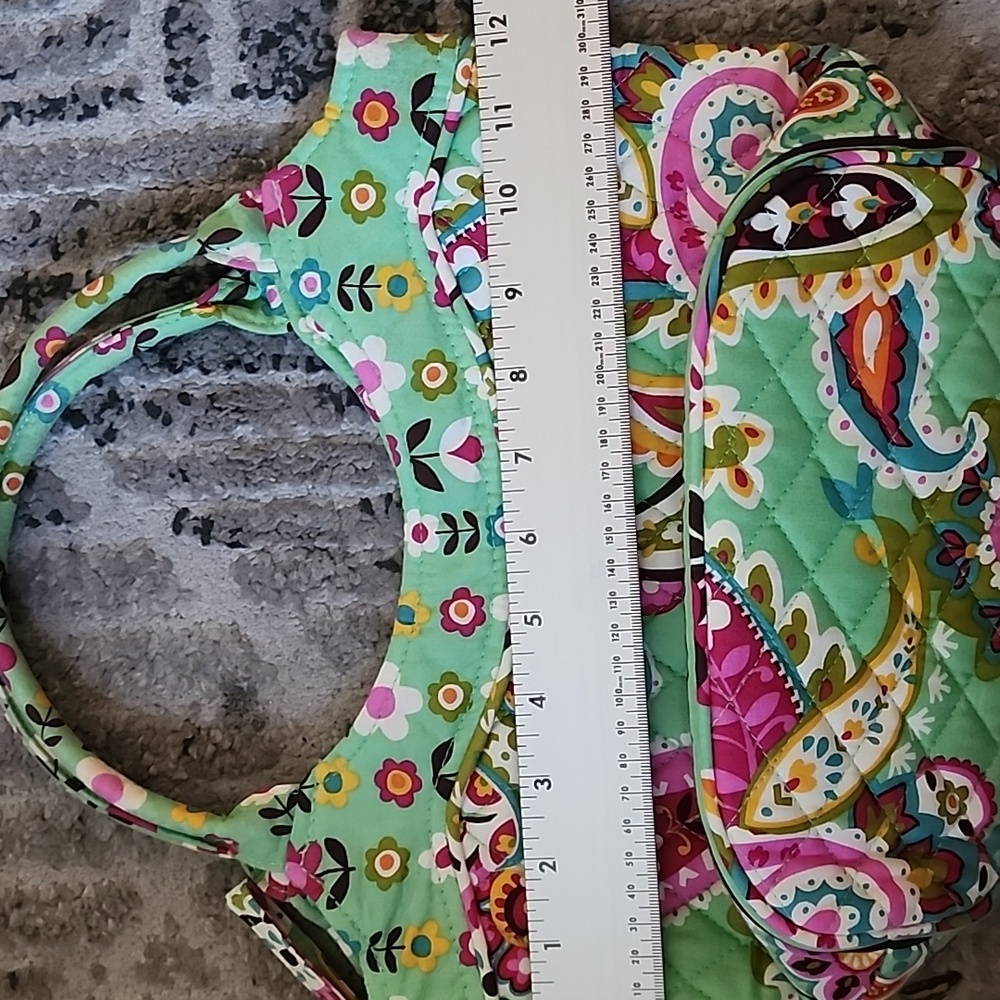 Vera Bradley Quilted Paisley Handbag Purse + Coin Pouch Set - Picture 6 of 7